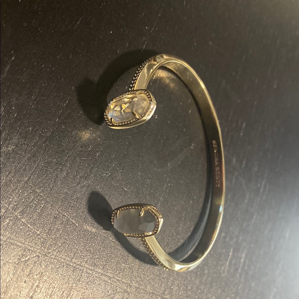 Elegant Gold and Silver Bangle Bracelet